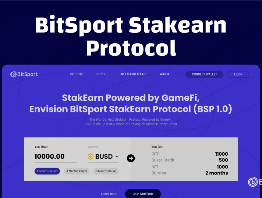 Exploring the Benefits of BitSport’s StakEarn Protocol